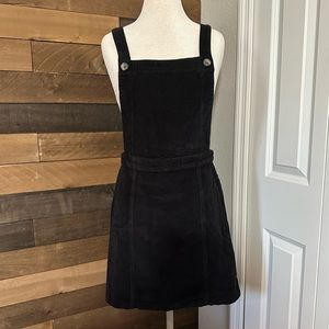Topshop corduroy overall dress